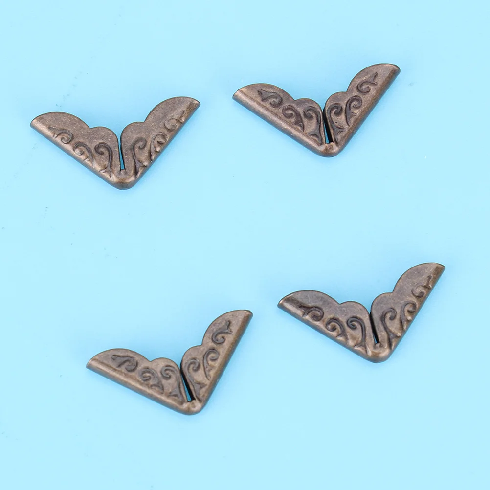 200 шт. металлические углы для книг, винтажный стиль, защитные угловые ограждения для ноутбуков для альбомов, журналов, ремесло, ремонт, украшение