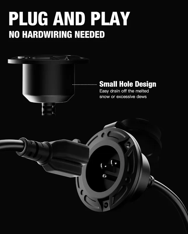 ملحقات مدخل الطاقة RV Shore المقاومة للماء شديدة التحمل 20 أمبير 125 فولت، محول T-Blade 5 في 1 مع سلك تمديد 16 بوصة للخارجية #4