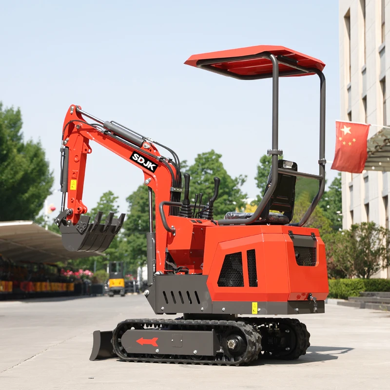 Small Excavators Hydraulic Crawler Excavators 1Ton 1.2Ton Bagger Mini Excavator Gardening Tools Agricultural Planting Customized