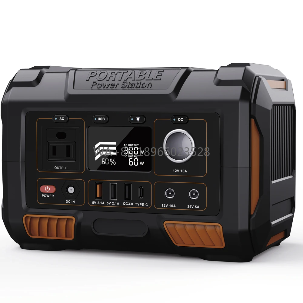 

Outdoor Emergency Power Supply Solar Charging Portable Power Stations Battery 300W Portable Energy Storage heat sink