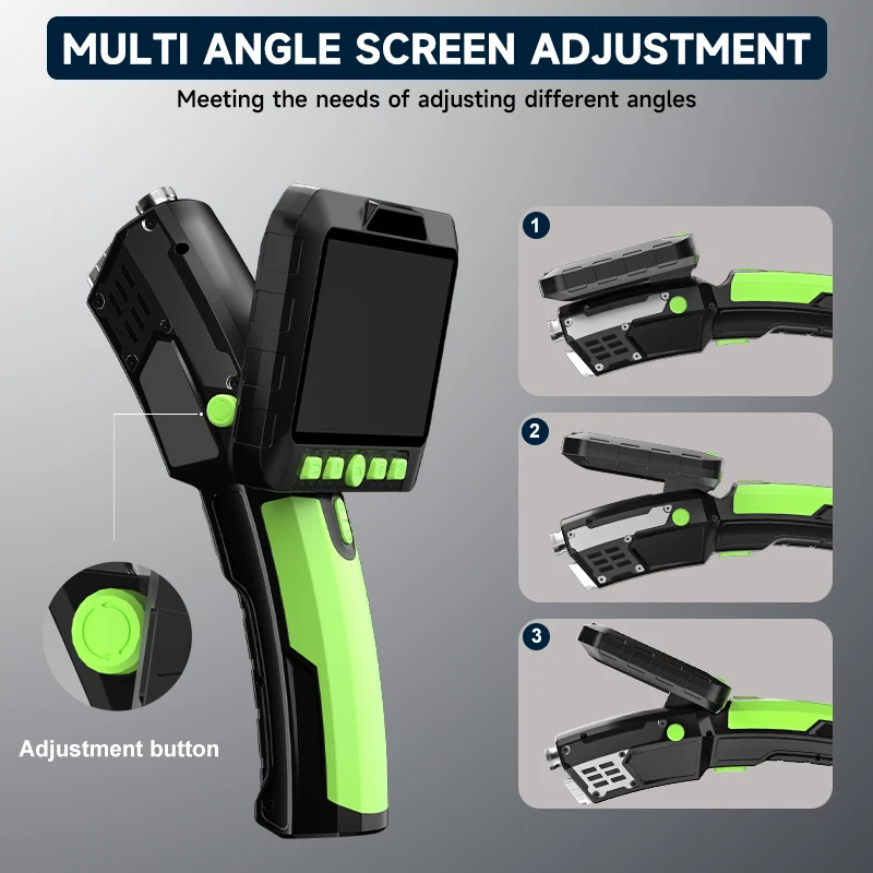 360 ° التلقائي تدوير الصناعية Borescope 5 ''IPS شاشة المنظار 9.5 مللي متر 1080P HD انفصال تصميم IP67 كاميرا التفتيش للأنابيب #6