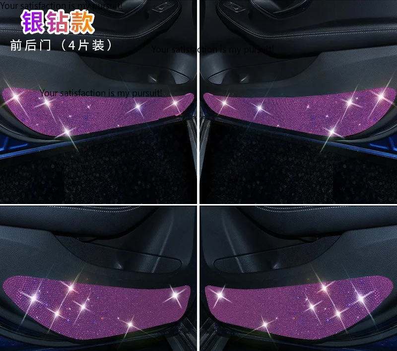 Diamond Inlaid Car Door Anti-kick Sticker Multi-color Universal Anti-scratch Protective Pad