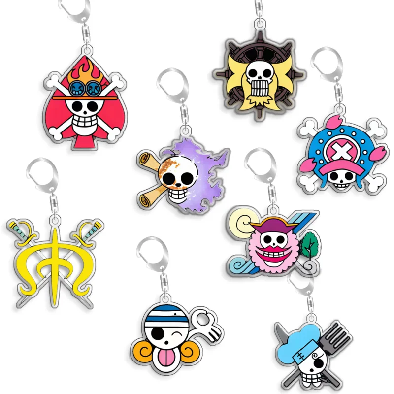 Llavero OP OPTCG con Tarjeta de Portgas D. Ace y Usopp, Colgante para Mochila, Regalo para Fans del Anime y Videojuegos, Decoración de Acrílico Reciclado, Juguete de Tarjeta Rara