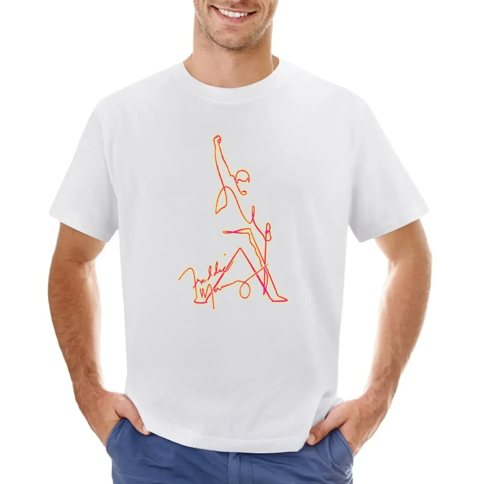 its freddie 2 transparent T-Shirt oversized korean fashion anime shirts men