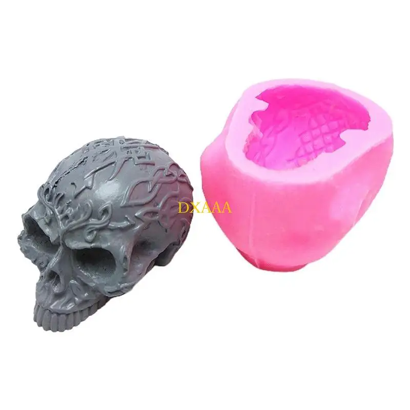 DXAA Halloween Skull Silicone Epoxy Resin Casting Mold Ornament Jewelry Making