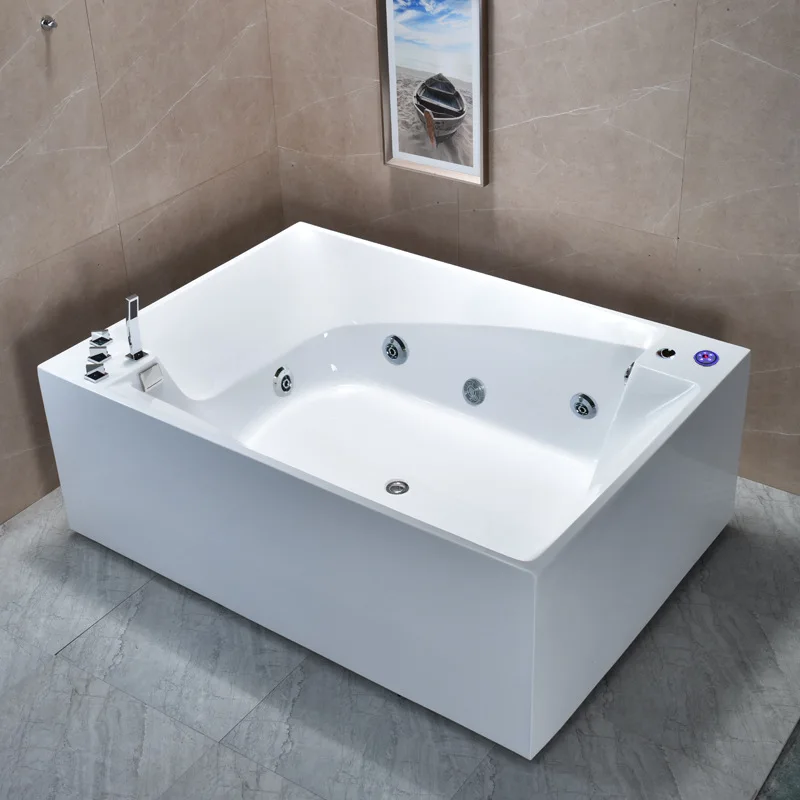 

Double freestanding integrated seamless bathtub bidet surfing thermostatic bathtub