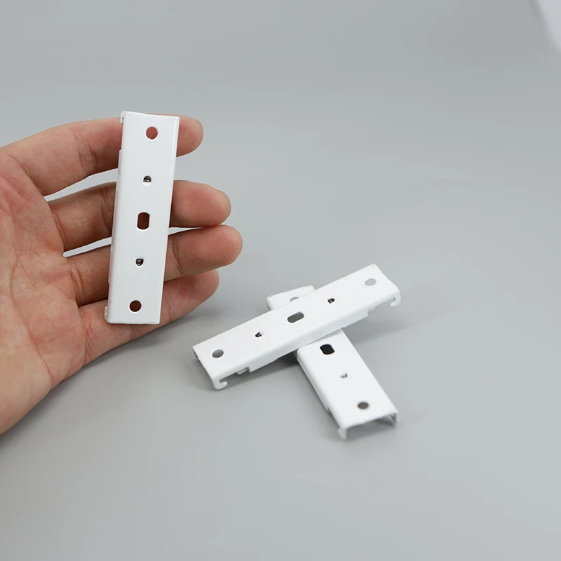 10pcs/lot 11mm +11mm Double Dual Curtain Tracks Rail top mounted Bracket valance hang hook Ceiling Hooker Fixed tool