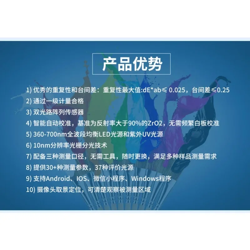 الاستشعار الطيف الضوئي الطباعة مقياس فرق اللون البلاستيكي للسيارات #5