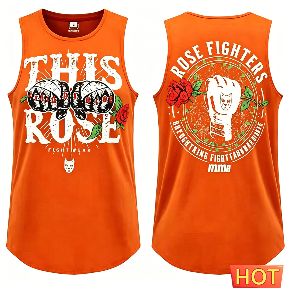 Muay Thai 3D boxing training vests Summer Men Muay Thai vest Tank Top Mens sleeveless T-shirt Quick-dry men's t-shirts tank tops