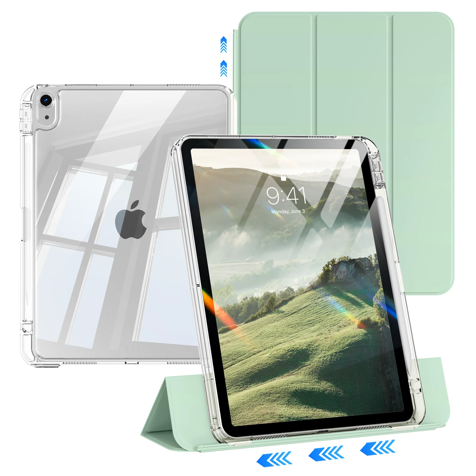 �y�Z�[�����ziPad A16 10/11�pRBP�A�N���A�n�[�h�o�b�N�V�F���P�[�X�t���AiPad Pro 11 13 12.9 M2 M3 mini 67 Air 11 4/5�p���E���X���C�h�P�[�X