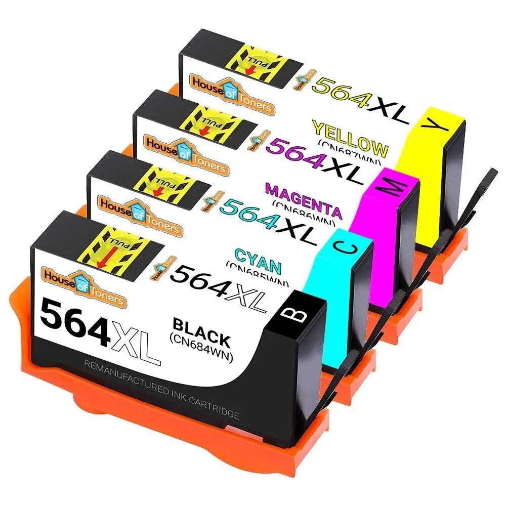 4-PK for HP 564XL CN684WN Photosmart 6510 6520 7510 7520 Printer