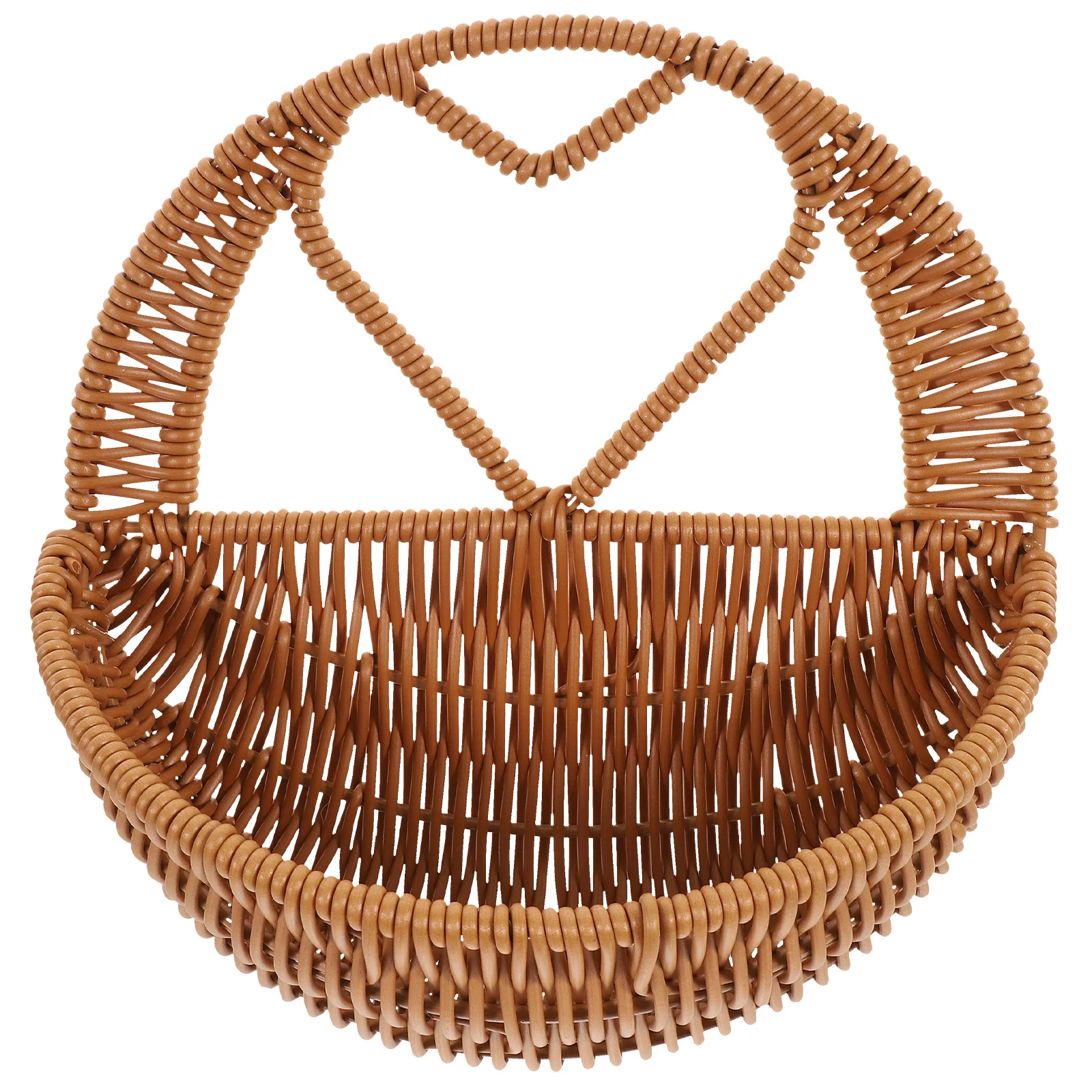 

Wall Hanging Flower Woven Storage Basket For Plants Balcony Garden Outdoor Planter Decor Hanging Organizer Basket