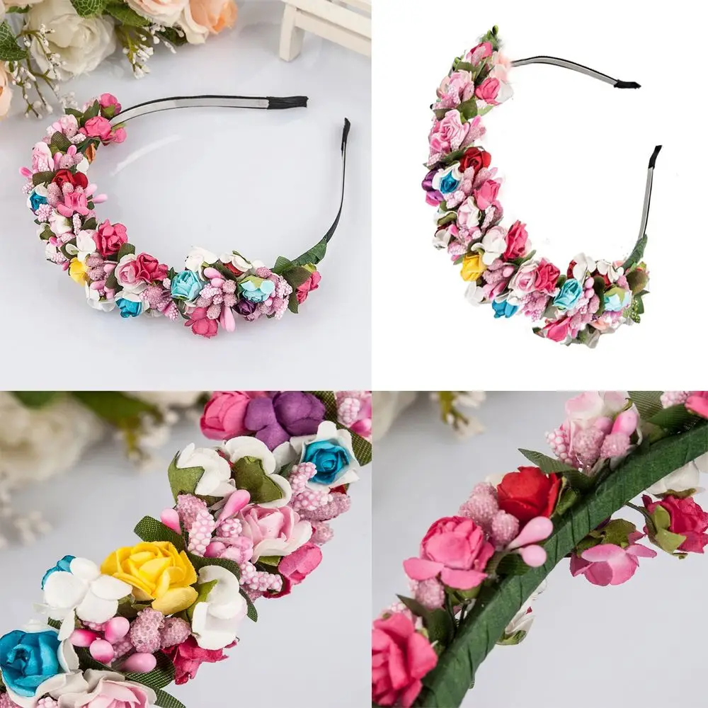 الأميرة خوذة إكسسوارات الشعر العروس عقال عقال حفل زفاف مهرجان ديكور زهرة إكليل الزهور