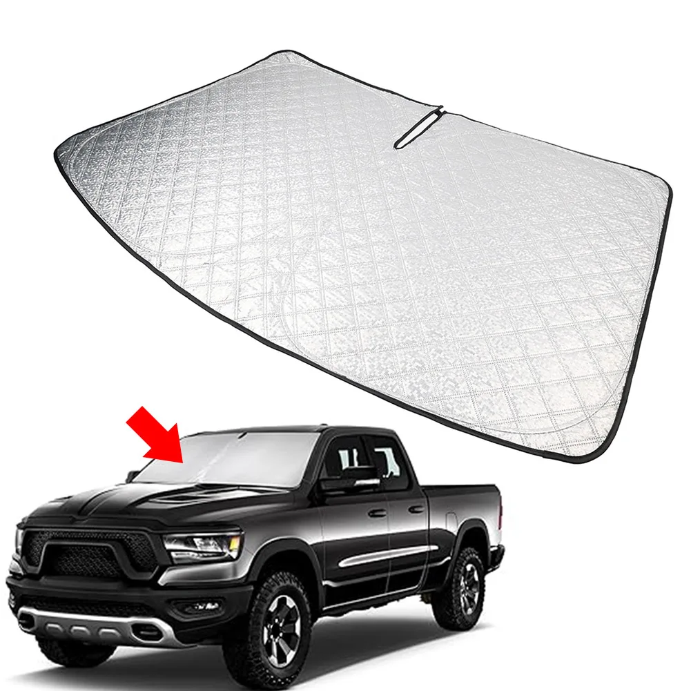 Car Windshield Sun Shade Cover Foldable Front Window Sun Visor Protector For Dodge RAM 1500 2019 2020 2021 2022 2023 2024 2025