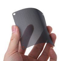 5PCS PVC Fan Dust Filter PC Dustproof Case Cuttable Computer Mesh Cover 40mm 50mm 60mm 70mm 80mm 90mm 120mm 140mm Mesh Black