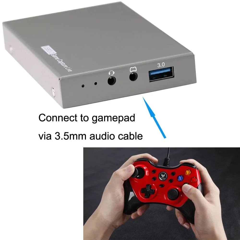 Ezcap269 4K 60fps HDR HDMI Loop Video Capture Card USB 3.0 Game Live Streaming Plate 1080p Recording Box MIC In 3.5mm Audio In