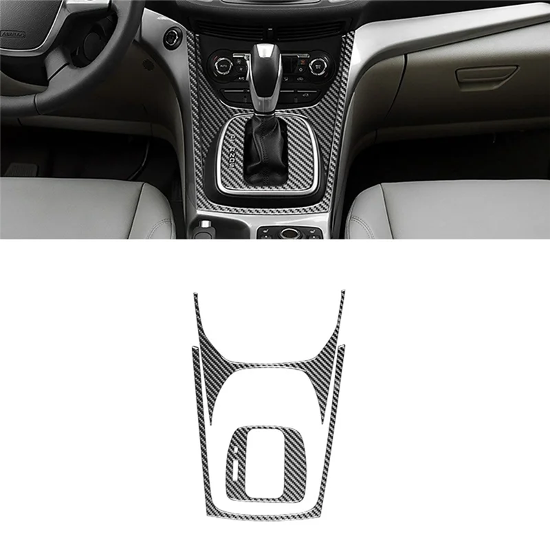 

L10A для Ford Escape 2013-2016, центральная консоль из углеродного волокна, панель переключения передач, накладка, комплект внутренних аксессуаров, левый руль