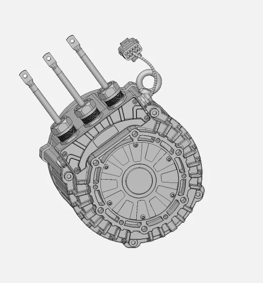 Zestaw silnika elektrycznego do pojazdów - Kompatybilny z klasycznymi, małymi, chłodzonymi powietrzem samochodami (10kW 15kW 20kW)
