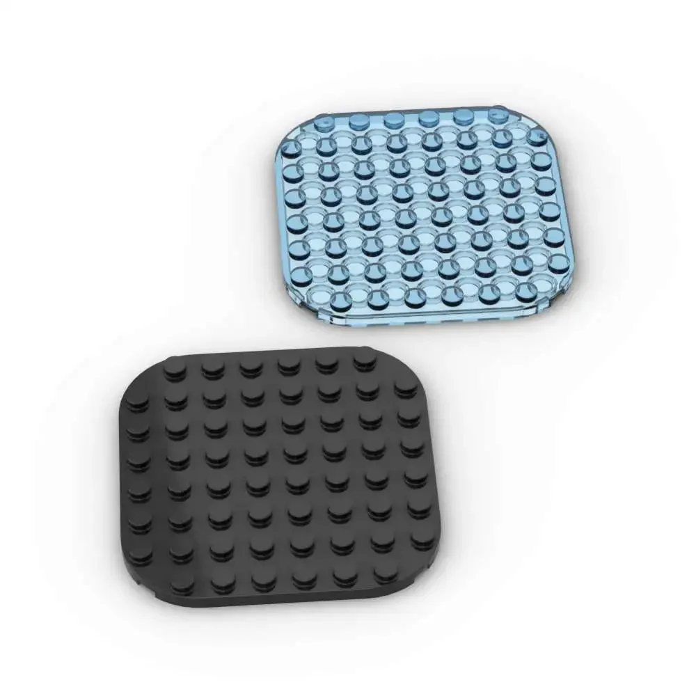 MOC 1PCS 65140 Board Stacking Replaceable Brick Round 8x8 With Rounded Corners Plate Building Blocks Toys  Boys Holiday Gifts