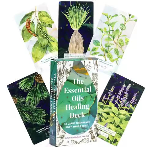 11*6cm The Essential Oils Healing Deck 52 Cards To Enhance Body, Mind &amp; Spirit