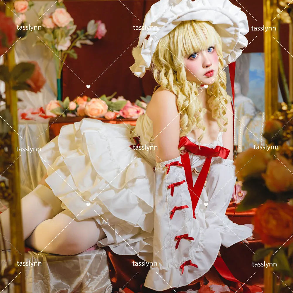 Vestido Lolita de sirvienta encantadora, trajes de Halloween Kawaii, delantal de sirvienta Kawaii, vestido de Navidad, disfraz de Cosplay de bruja de Santa Claus para mujer