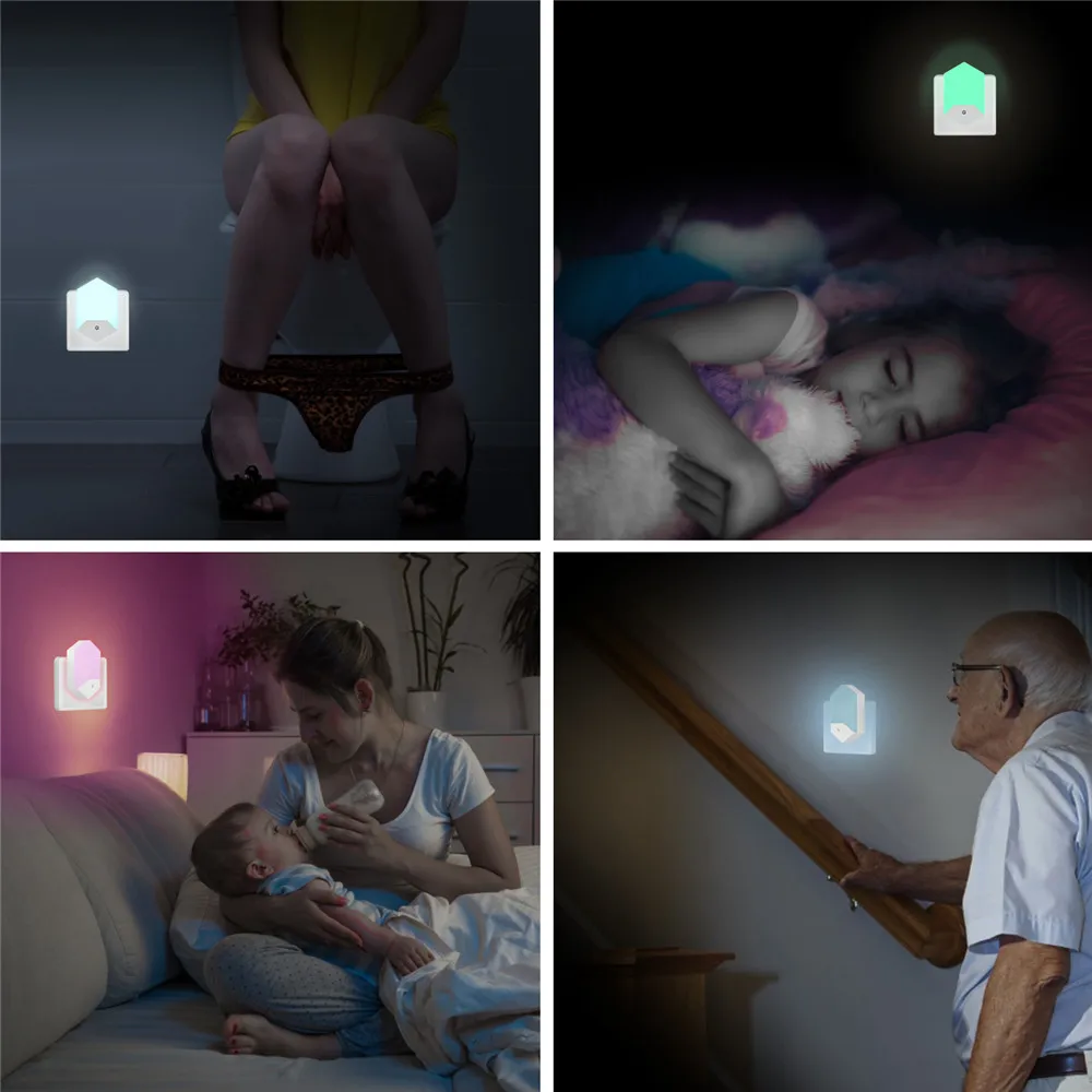 Fernbedienung RGB 16 Farben LED Nachtlampen Dimmbar EU US UK Plug-in Nachtlampe Lampe für Baby Kinderzimmer Schlafzimmer Wandlampe
