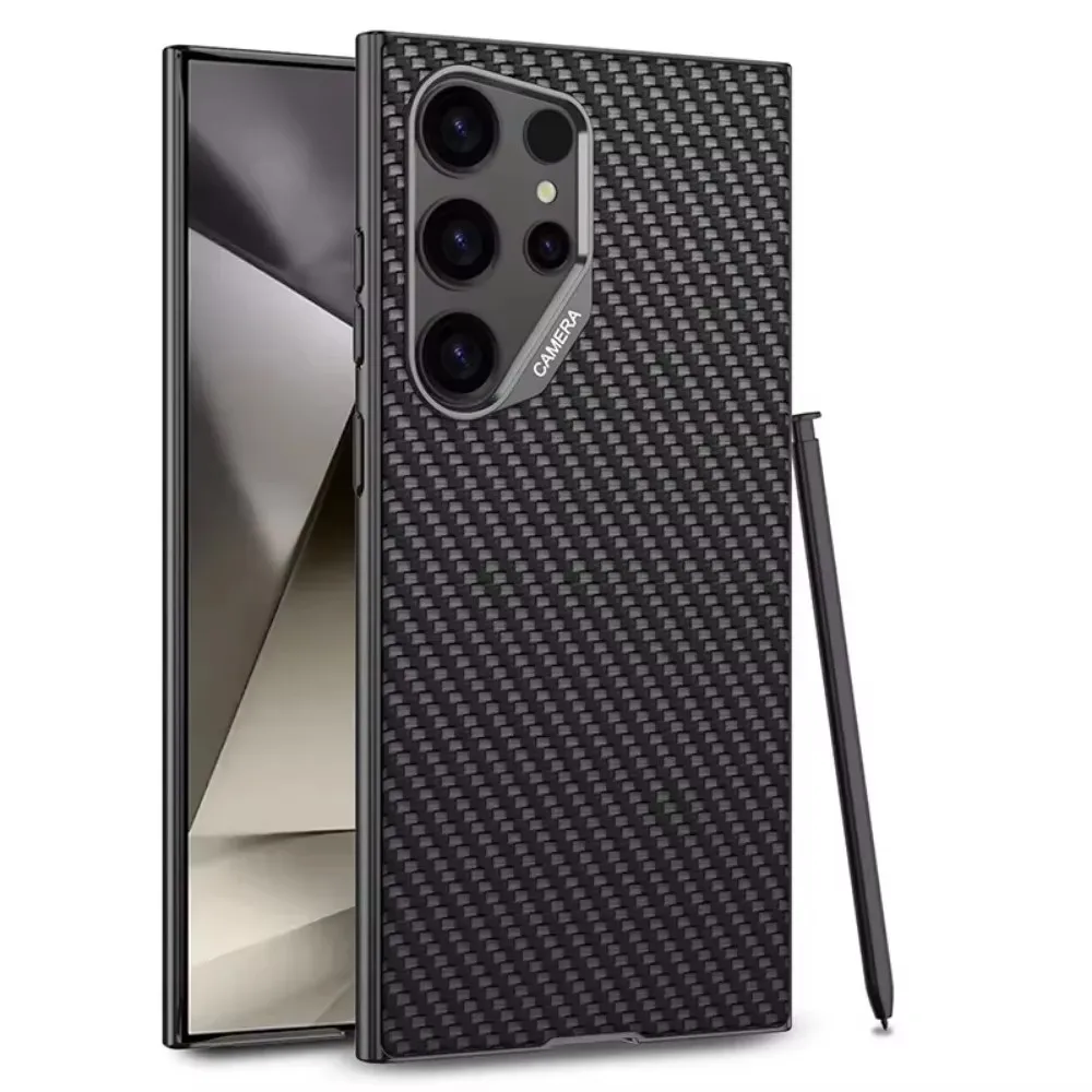 

Phone case For Samsung Galaxy S25 Ultra S25Ultra Case Ultra-Thin Skin Friendly Matte Leather Shockproof Protection Cover