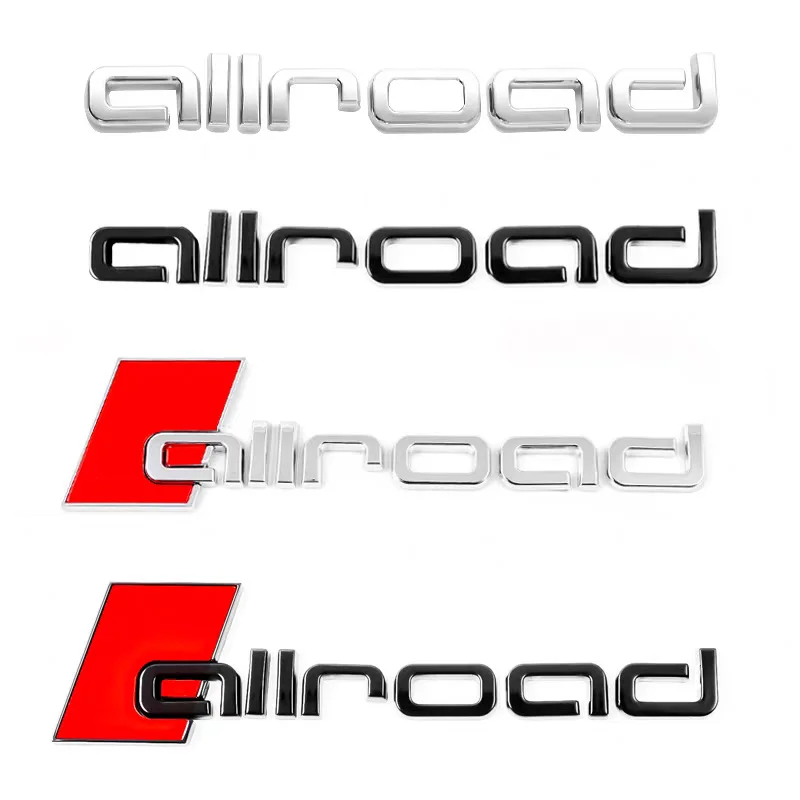 

all road For Audi a4 a6 modified parts badge stickers car accessories allroad X Vader Sport rear trunk decoration logo decals