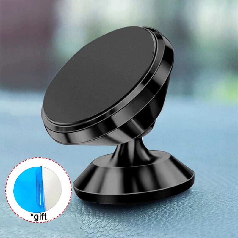 Suporte Magnético Redondo para Celular de Carro, Suporte GPS para iPhone 13 12 11 e Todos os Smartphones