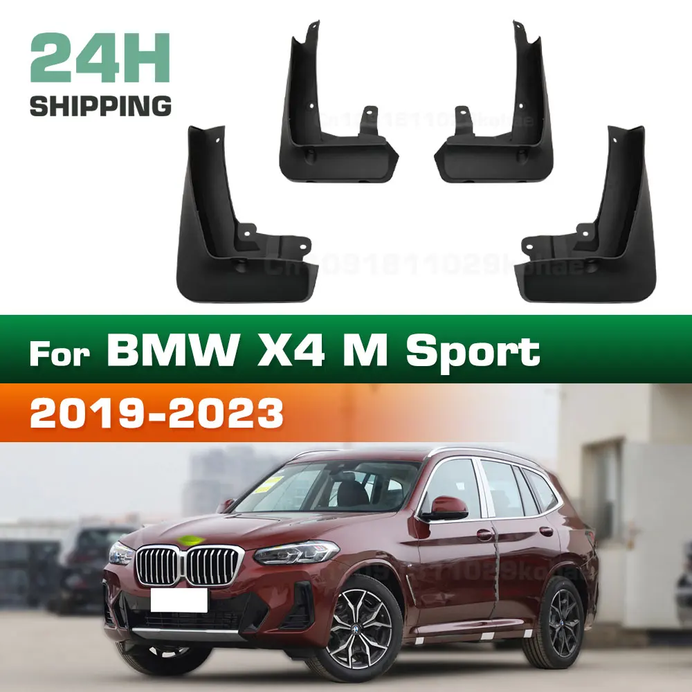 For BMW X4 M SportS 2019 2020 2021 2022 2023 Fender Mudflaps Splash Guards Mudguards Mud Flaps car Accessories