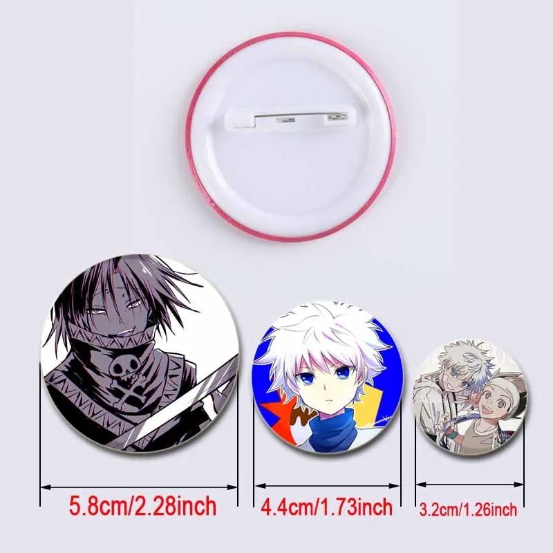 Anime Hunter X Hunter Character Zoldyck Killua/Freecss Gon/Kurapika Pins Creative Brooches Badge for Backpack Accessories Gifts