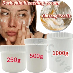 Crema de perlas de Ginseng, potente y de alta calidad para iluminar la piel, adecuada para cara, cuello y manos sin efectos secundarios