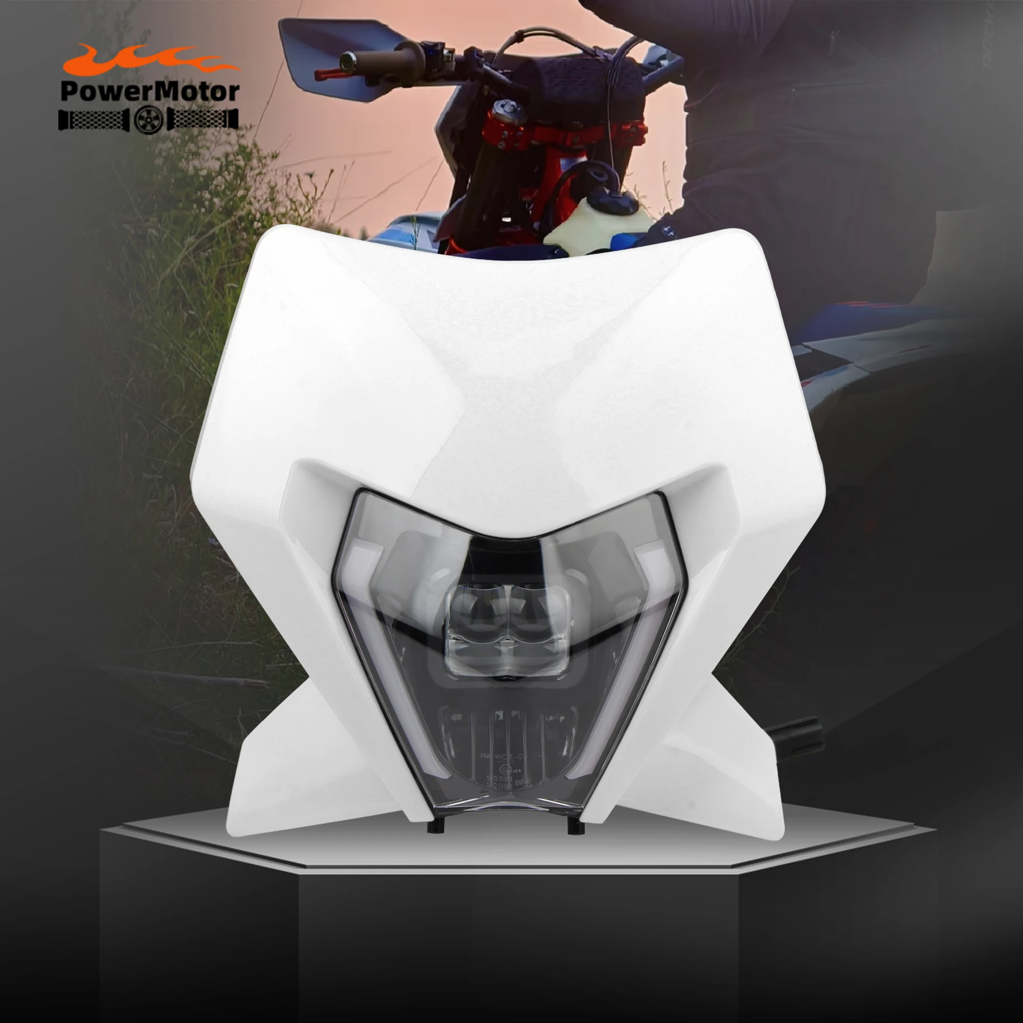 

2024 Motorcycle LED Headlight Assembly For KTM EXC XC SX MX 125 250 300 450 Dirt Bike Motorbike Headlamp Fairing Enduro Parts