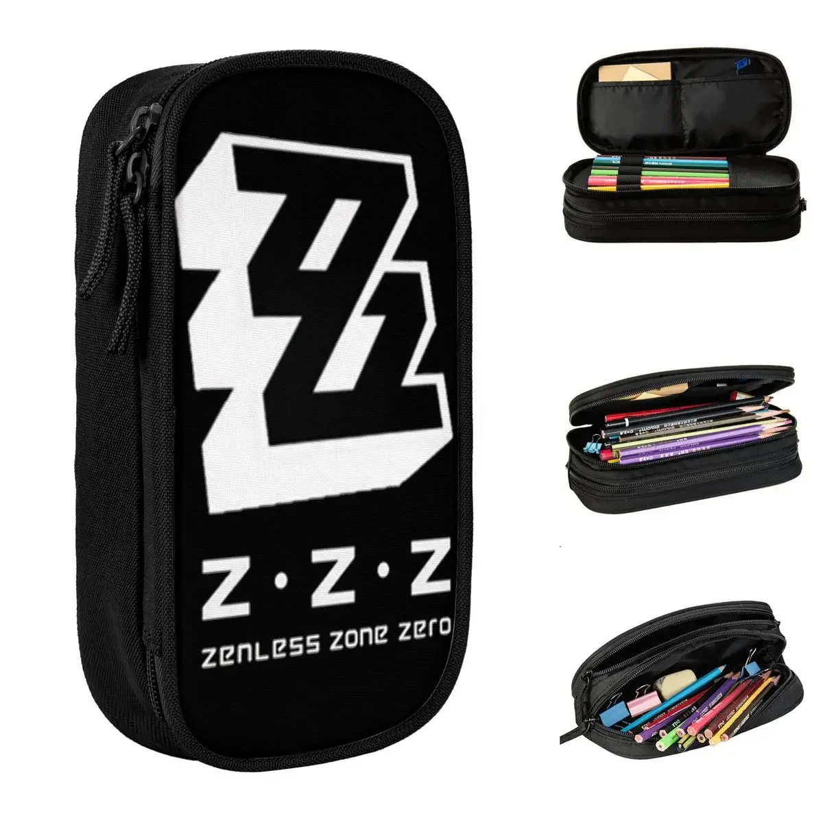 

Fashion Zenless Zone Zero Pencil Case ZZZ Game Pencilcases Pen Holder for Girls Boys Big Bag Students School Zipper Stationery