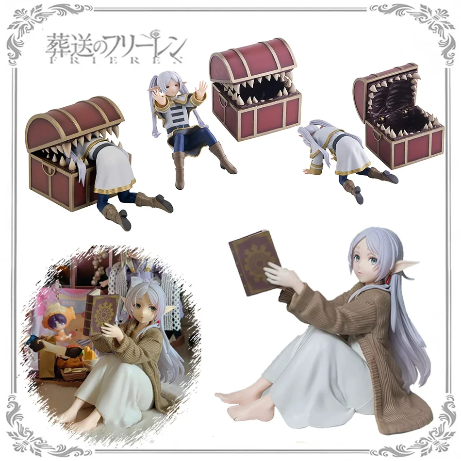 프리렌 비욘드 저니 엔드 프리렌 애니메이션 피규어 데스크탑 귀여운 나이트슈트 없는 프리렌 액션 피규어 피규어 모델 인형 장난감