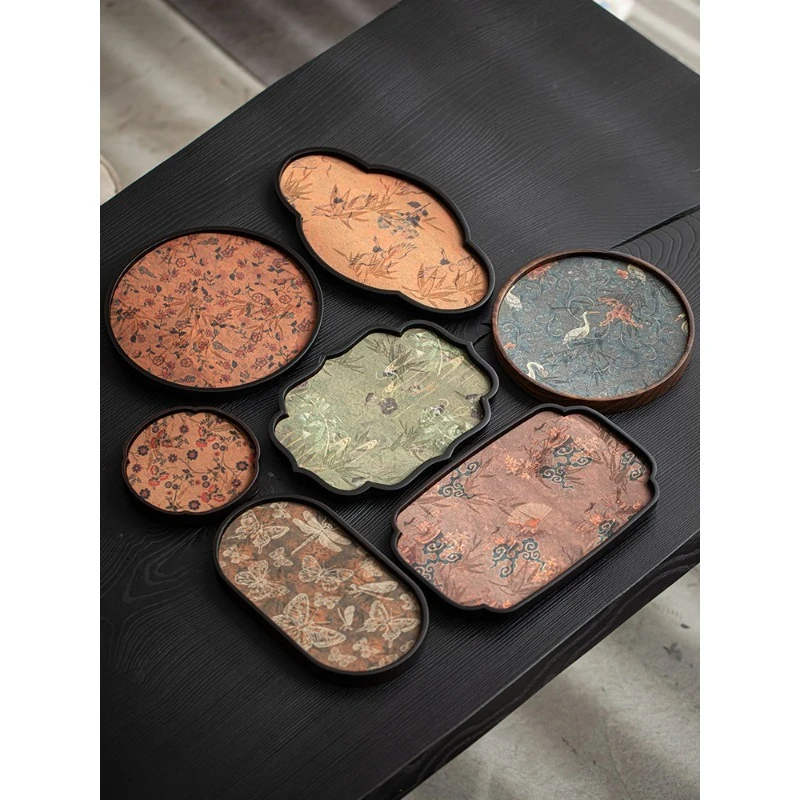 

Bamboo pot bearing tea tray banquet set retro dry brewing table teapot tray set storage tray tea table