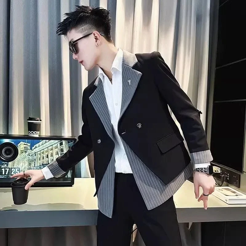 

H285 suit jacket personality fashion temperament leisure British style new small suit