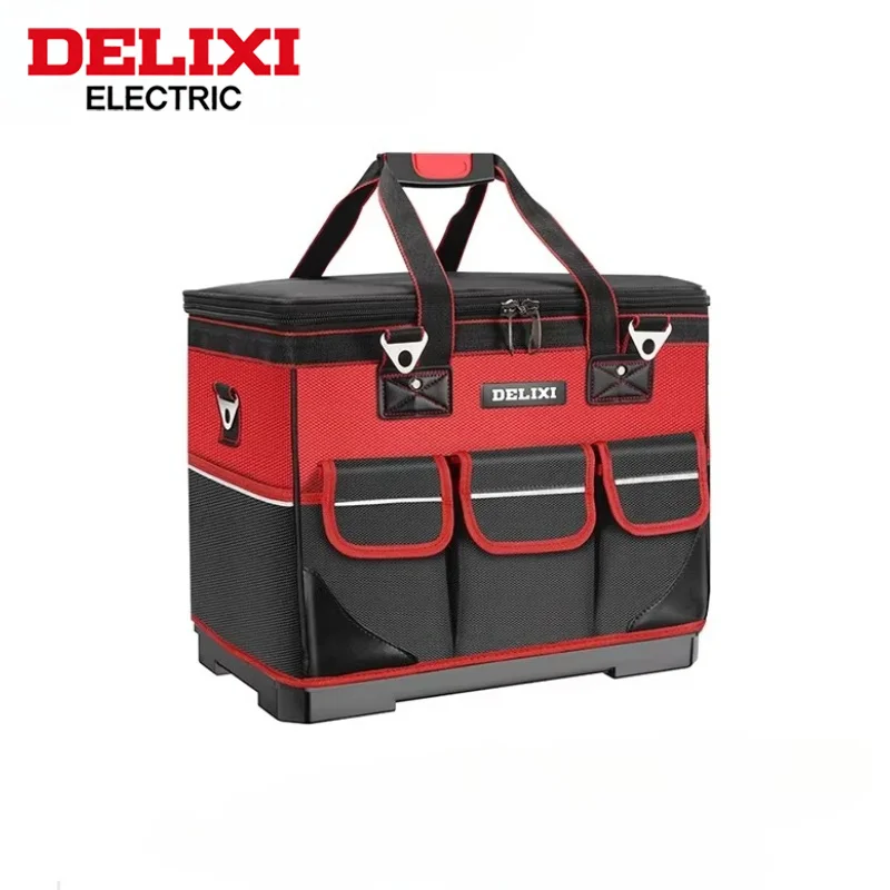 DELIXI Multifunctional Tool Bag Wear Resistant Large Capacity Storage Organizer For Electrician Carpentry Home Repair Hand Tool