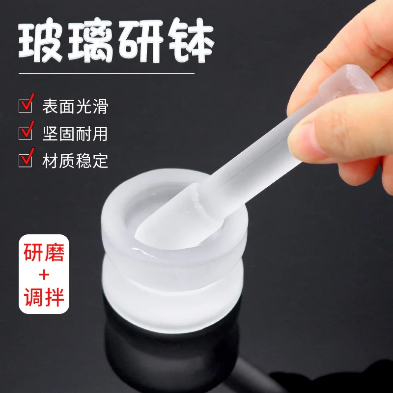 2Pcs Ceramic Mortar And Pestle Set Household Grinding Bowl With Grinding Rod s