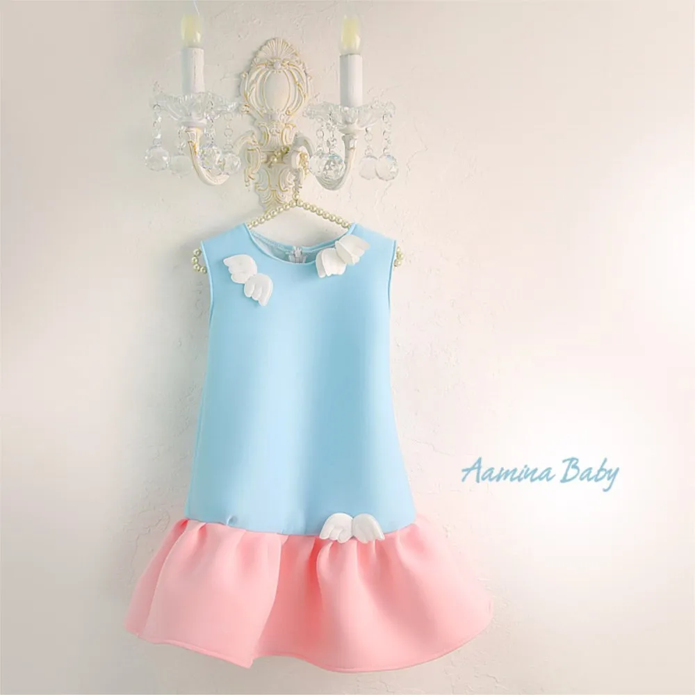 2024 New Summer Wings Luxury Holiday Dress New One-piece Wedding Spanish Children Kid Clothes For Baby Girl Dress Party Costumes