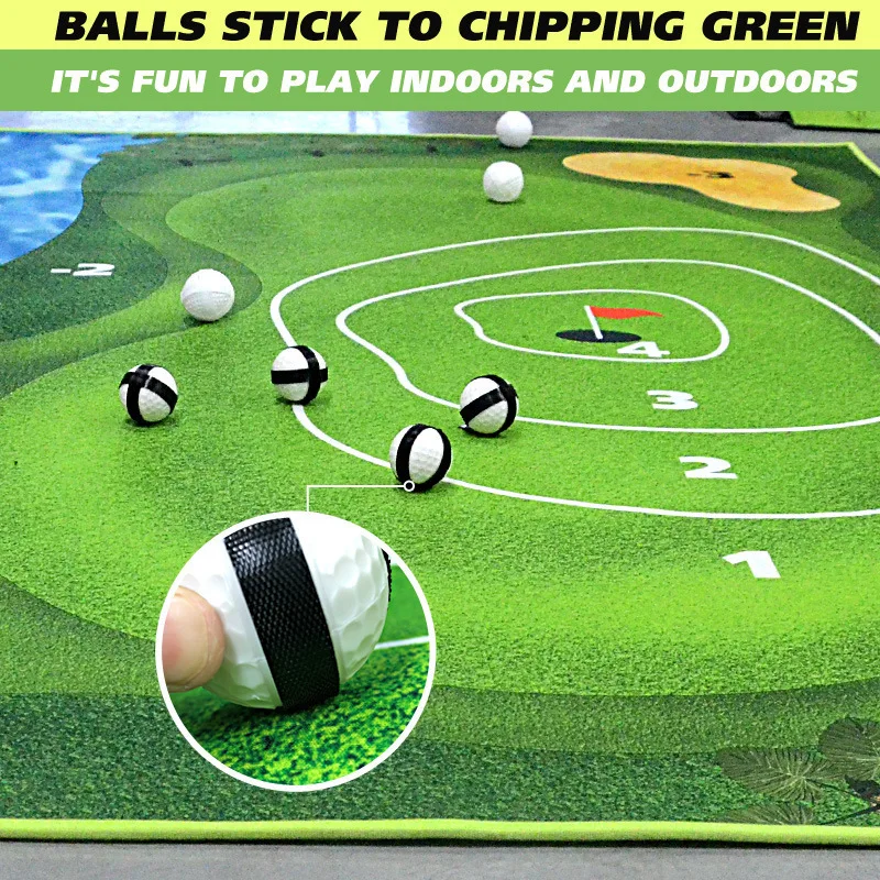 Parent Child Interactive Sports Leisure Golf Game Strike Pad Set Golf Outdoor Strike Pad Camping Tourism Play New Golf Pad