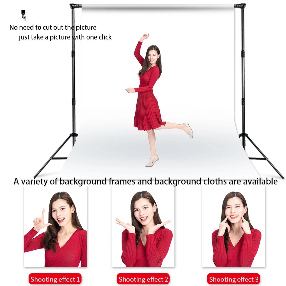 2.6x3 متر/8.5x10ft صور فيديو استوديو خلفية خلفية حامل قابل للتعديل تلسكوبي خلفية دعم نظام مع حقيبة حمل