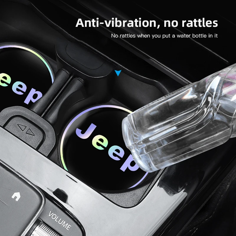 سيارة كأس الماء وسادة اللون التدرج كوستر الملحقات الداخلية ل Jeep Renegade Wagoneer المنتقم ريكون رانجلر JK المصارع Com
