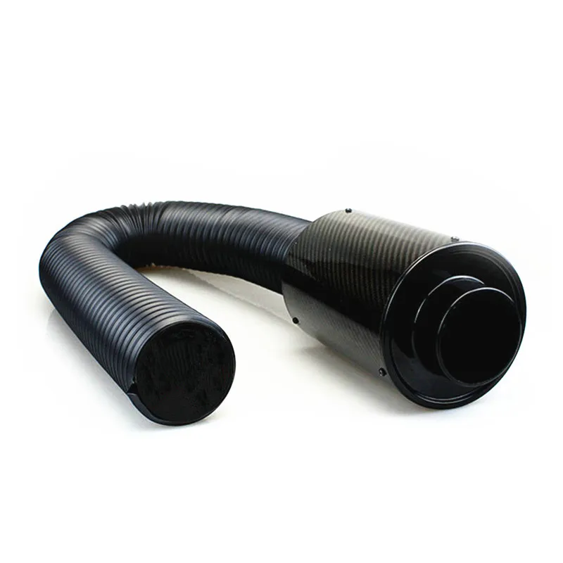 Car intake modification high flow pure carbon fiber bellows filter bellows supercharging car modification shiitake mushroom head