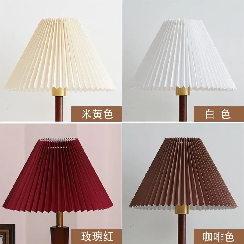 Pleated Lampshade Light Cover Japanese Style Fabric Table Lamp Ceiling Decor Lamp Covers Shades Lighting Accessorie