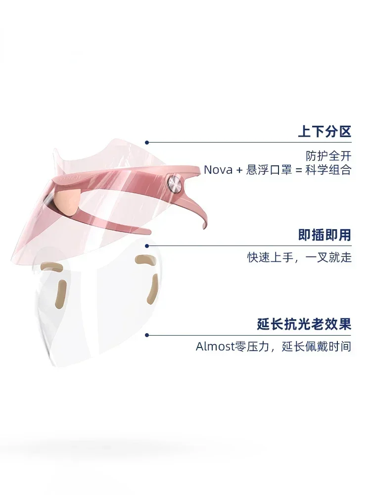 Sunscreen Mask Transparent Sunscreen Cap Outdoor Sports Cycling Shade Face Empty Top Hat Women's Hat