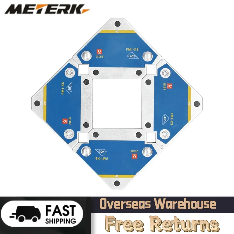 

4pcs Magnetic Welding Fixer 45° 90° 135° Multi-angle Magnet Weld Positioner Ferrite Auxiliary Locator Tools Welding Positioner