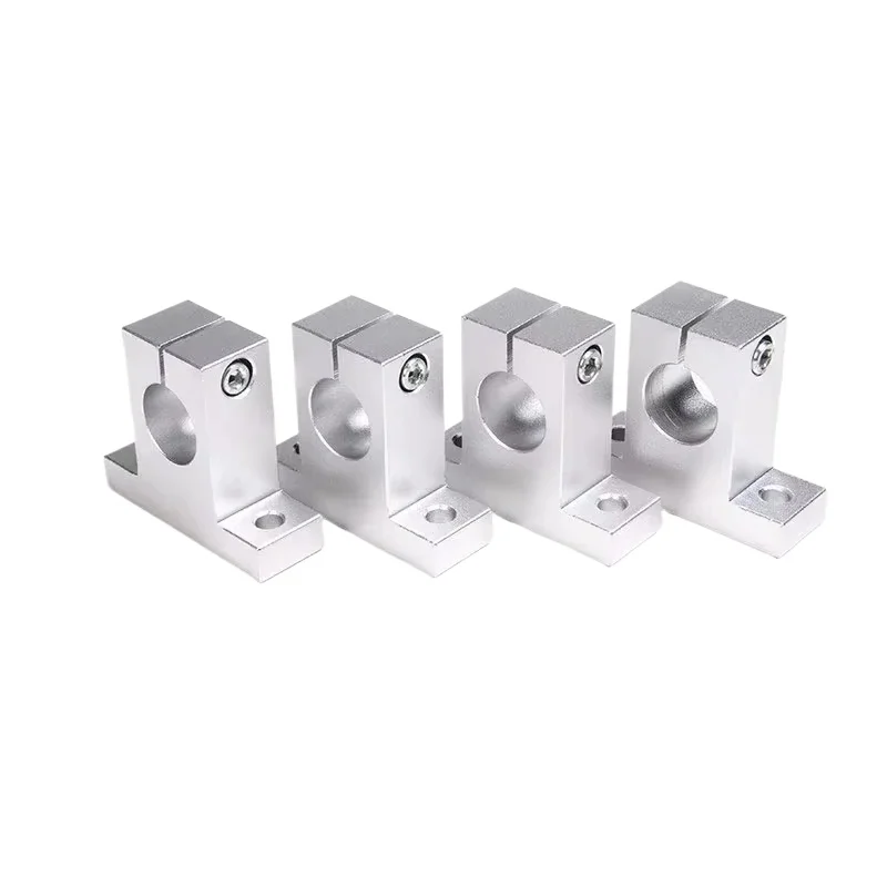 4pcs/lot SK10 8mm Linear Bearing Rail Shaft Support SK8 8mm SK12 12mm SK16 SK20 20mm For XYZ Table CNC Router 3D Printer Parts