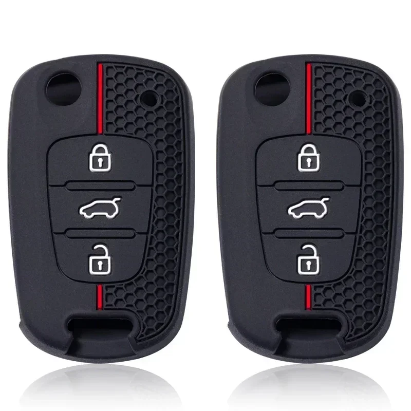 Silicone Key Case Cover For Kia Soul Venga Picanto Rio Sorento Ceed Sportage For Hyundai i20 i30 Veloster ix20 - view 4
