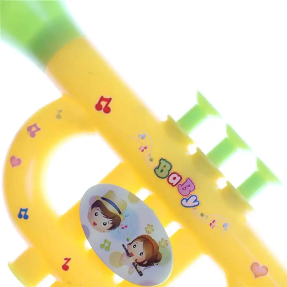 Cartone animato colorato Educazione precoce Infantile che gioca Strumenti musicali Giocattolo Tromba per bambini Tromba Giocattolo Musica per bambini Giocattoli Hooter Toy